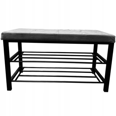 Скамейка для обуви Kontrast LOFT Welur Серый 6.01.83352 фото - 3