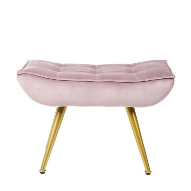 Кресло мягкое с подставкой Homla VINNIS Welur Розовый - 4 Кресло мягкое с подставкой Homla VINNIS Welur Розовый 216132 фото - 4