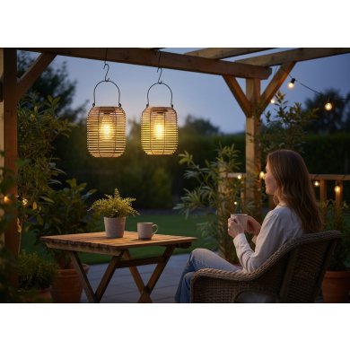 Декоративний світильник на сонячній батареї Garden Line LAP8914 Бежевий LAP8914 фото - 2