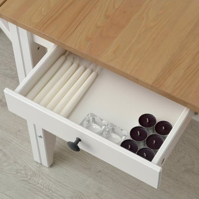 IKEA Раскладной обеденный стол GAMLEBY Сосна (ИКЕА ГЭМЛЕБИ) 70562898 фото - 6