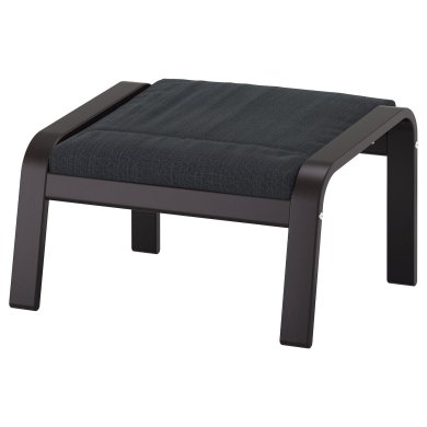 IKEA Крісло-качалка з підставкою POANG Темно-сірий (ИКЕА ПОАНГ) 79484245 фото - 6