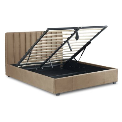 Ліжко Mebel Elit MARI Welur 160x200 см Бежевий - 3 Ліжко Mebel Elit MARI Welur 160x200 см Бежевий ME.MARI/160/BZ/V/LOZZPOJ фото - 3