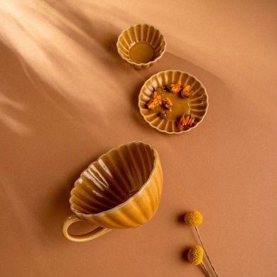 Кружка Homla MELIDA 300 мл Желтый 241344 фото - 5