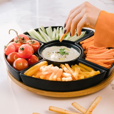 Сервірувальний набір Homla FINCAN | Чорний / Дерево 206430 фото - 9