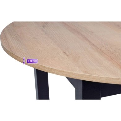 Обеденный комплект мебели Mebel Elit HARRY IBIS | Дуб артизан / Черный / Синий - 9 Обеденный комплект мебели Mebel Elit HARRY IBIS | Дуб артизан / Черный / Синий HARRY/DR/CZ/S/IBIS/GR/V/Z4/K фото - 9