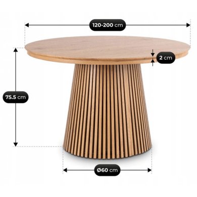 Розкладний обідній стіл Mebel Elit ADRIEN Дуб ME.ADRIEN/D/D/S фото - 10