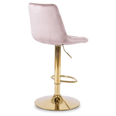 Барний стілець Mebel Elit ARCOS Welur Рожевий ME.ARCOS/R/ZL/V/H фото - 3