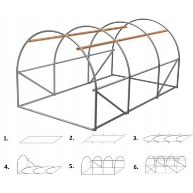 Парник теплица Garden Line 3x2x2 м Зеленый - 13 Парник теплица Garden Line 3x2x2 м Зеленый TUN3941 фото - 13
