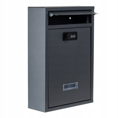 Поштова скринька Chomik MAGPIE 21,5х8,2х32 см Антрацит TIS8169 фото - 2