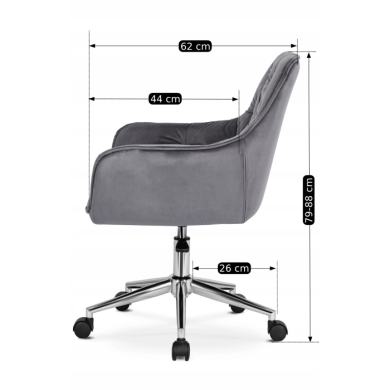 Офісне крісло Mebel Elit MONA Чорний - 6 Офісне крісло Mebel Elit MONA Чорний ME.MONA/P/CH/V/FO фото - 6