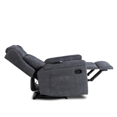 Крісло м'яке розкладне масажне з реклайнером Mebel Elit SEBASTIAN Темно-сірий ME.SEBASTIAN/CZ/T/FW фото - 7