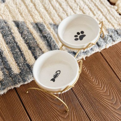 Набор мисок для кошки Homla CATTY 2 шт Белый - 8 Набор мисок для кошки Homla CATTY 2 шт Белый 221245 фото - 8