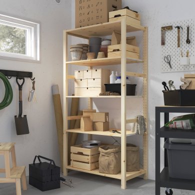 IKEA Стеллаж IVAR Дерево (ИКЕА ИВАР) 39407070 фото - 6