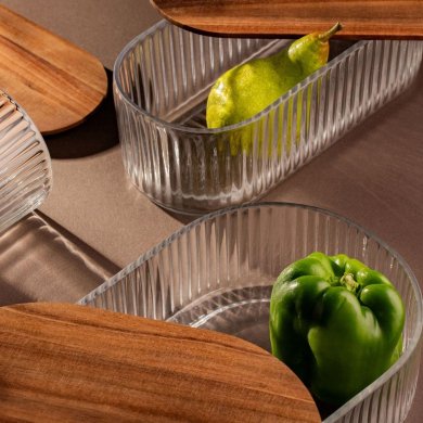 Контейнер Homla BARDO L 25x18x7,5 см Прозрачный 242134 фото - 4