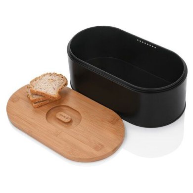 Хлібниця Duka Rulla | Чорний/Дерево 1217670 фото - 2