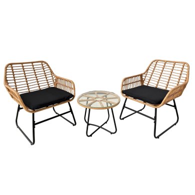 Комплект садовой мебели Garden Line LEUCA Черный ABI3392
