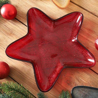 Сервірувальне блюдо Homla BLITS 30 см Червоний 160029 фото - 3