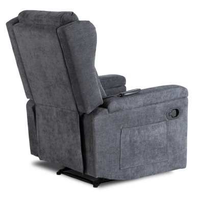 Крісло м'яке розкладне масажне з реклайнером Mebel Elit SEBASTIAN Темно-сірий ME.SEBASTIAN/CZ/T/FW фото - 8