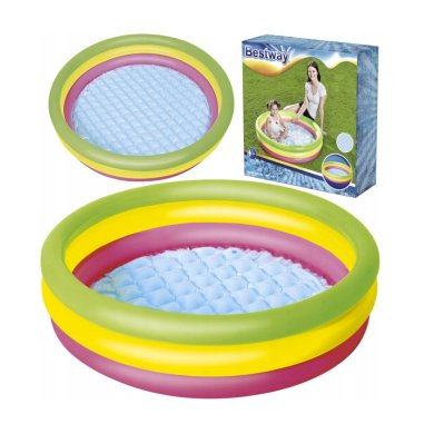 Надувной детский бассейн Bestway 51104 102х25 см Разноцветный BES51104 фото - 7