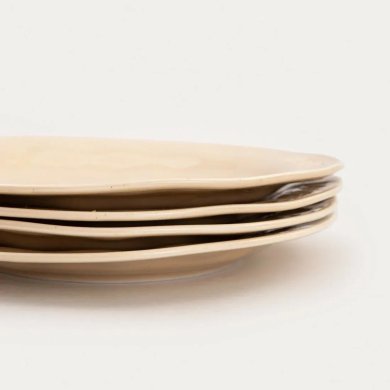 Набір десертних тарілок Homla ISERNIA 20 см 4 шт Бежевий 244176 фото - 3
