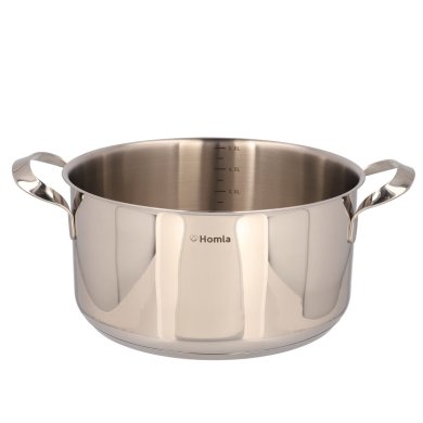 Каструля із кришкою Homla UNERO 5 л | Сталевий - 2 Каструля із кришкою Homla UNERO 5 л | Сталевий 208213 фото - 2
