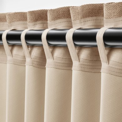 IKEA Шторы ANNAKAJSA 145x300 см 2 шт Бежевый (ИКЕА АННАКАИСА) 30462792 фото - 4