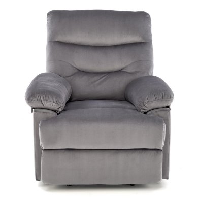 Кресло мягкое раскладное с реклайнером Halmar DRAGER Пепельный V-CH-DRAGER-FOT-POPIELATY фото - 4