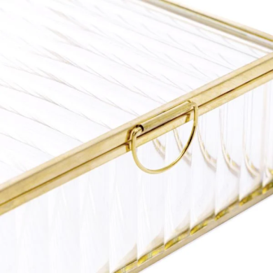 Шкатулка для украшений Homla GRAZIA 13x11x5 см | Прозрачный / Золотой - 4 Шкатулка для украшений Homla GRAZIA 13x11x5 см | Прозрачный / Золотой 215439 фото - 4