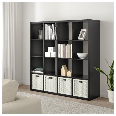 Стеллаж KALLAX Коричневый - 3 IKEA Стеллаж KALLAX Коричневый (ИКЕА КАЛЛАКС) 10275862 фото - 3