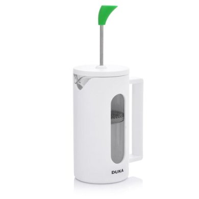 Заварник с прессом Duka French Press KNOBB 350 мл | Белый / Зеленый 2220743 фото - 2