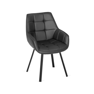 Обідній стілець поворотний Mebel Elit LUNA Чорний - 2 Обідній стілець поворотний Mebel Elit LUNA Чорний ME.LUNA/CZ/E/K фото - 2