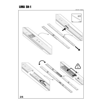 Тумбочка Halmar Lima SN-1 | Білий V-PL-LIMA-SN1-BIAŁY фото - 7