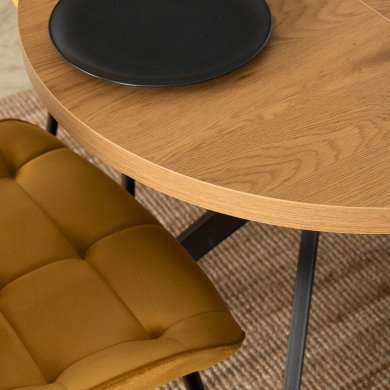 Розкладний обідній стіл Mebel Elit DORIAN Дуб золотий - 12 Розкладний обідній стіл Mebel Elit DORIAN Дуб золотий ME.DORIAN/DZ/CZ/S фото - 12