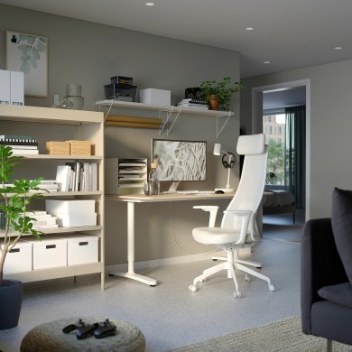 IKEA Офисное кресло JARVFJALLET Белый (ИКЕА ЖАРВФЬАЛЛЕ) 40521852 фото - 9