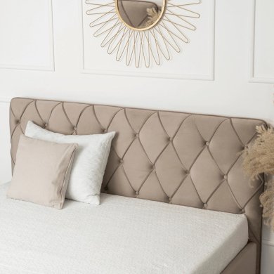 Ліжко Mebel Elit HANNAH Welur 160x200 см Бежевий - 9 Ліжко Mebel Elit HANNAH Welur 160x200 см Бежевий ME.HANNAH/160/BZ/V/LOZZPOJ фото - 9