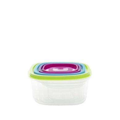 Набір квадратних контейнерів Homla ADDA 4 шт | Прозорий 162624 фото - 2