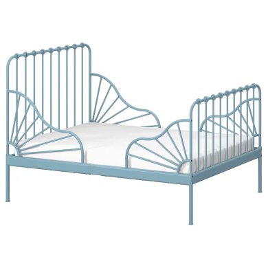 IKEA Каркас ліжка MINNEN 80х200 см Блакитний 80586653