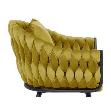 Обеденный стул Signal Nuvo Velvet Карри NUVOVCCU фото - 2