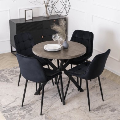 Раскладной обеденный стол Mebel Elit DORIAN Бетон ME.DORIAN/BET/CZ/S фото - 8