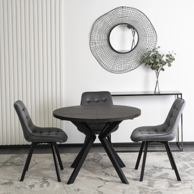 Розкладний обідній стіл Mebel Elit LUKAS Чорний ME.LUKAS/CZ/S фото - 6