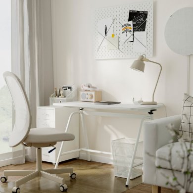 IKEA Письмовий стіл для роботи сидячи/стоячи GLADHOJDEN Білий (ИКЕА ГЛАДХОЙДЕН) 30493939 фото - 11