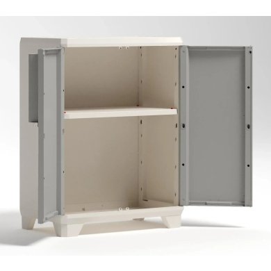 Садовый шкаф Keter/Kis ARMADIO LINEAR WOOD BASSO Бежевый 248101 фото - 2