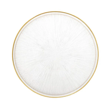 Тарелка Homla MONZE 28 см | Прозрачный / Золотой - 2 Тарелка Homla MONZE 28 см | Прозрачный / Золотой 217719 фото - 2