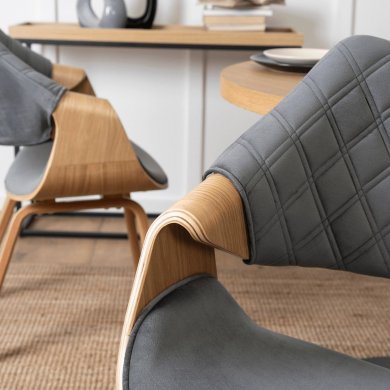 Обідній стілець Mebel Elit LUISE Welur Сірий ME.LUISE/P/DZ/V/DG/K фото - 9