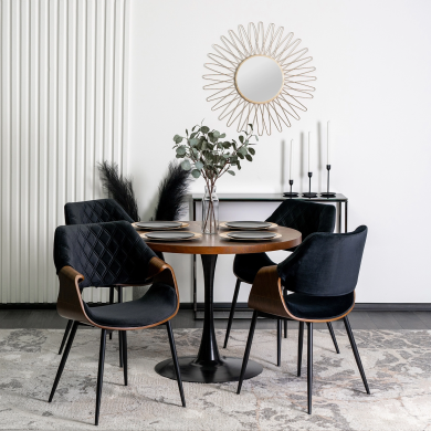 Обеденный стул Mebel Elit DAKOTA Welur Черный ME.DAKOTA/CZ/O/V/K фото - 5