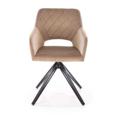 Обідній стілець поворотний Halmar K535 Бежевий V-CH-K/535-KR-BEŻOWY фото - 5