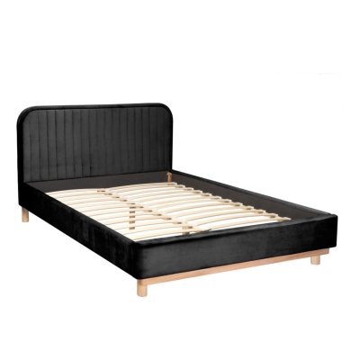 Ліжко Homla KARALIUS Welur 160x200 см Чорний - 4 Ліжко Homla KARALIUS Welur 160x200 см Чорний 212487 фото - 4