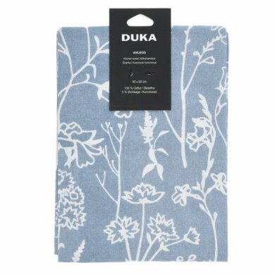 Рушник кухонний Duka Anlegg | Блакитний/Білий принт 2220126 фото - 3