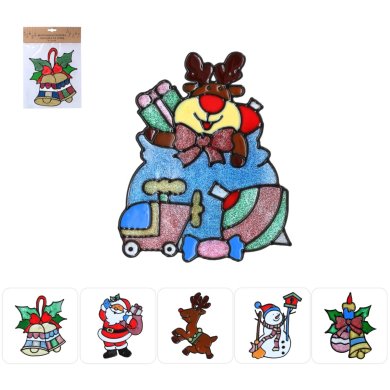 Набор рождественских наклейок Chomik 6 шт Разноцветный LEJ1894