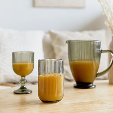 Стакан Homla ALESA 400 мл Серый - 5 Стакан Homla ALESA 400 мл Серый 224204 фото - 5